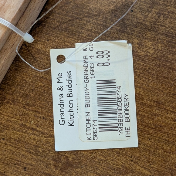 Blue and Pink Kitchen Spatula with Wooden Handle - Picture 2 of 4